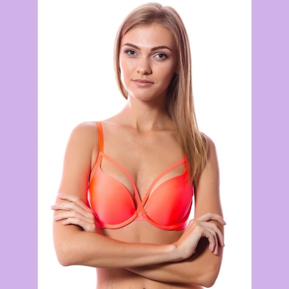 NEW Victoria’s Secret Bright Orange Strappy Bra - Picture 10 of 16